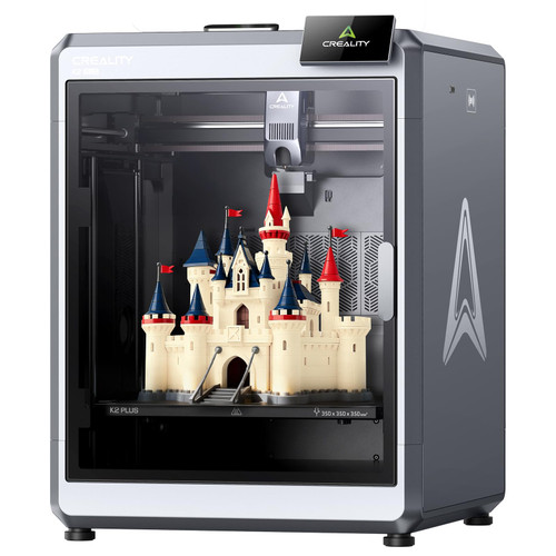 Creality K2 Plus 3D Printer, Support Multi Color Printing Needs CFS, Max 600mm/s Fast Printing, Dual AI Cameras, Full-auto Leveling, Ready-to-Use FDM 3D Printers, Large Build Volume 350x350x350mm