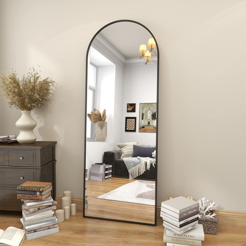 BEAUTYPEAK 64"x21" Arch Floor Mirror, Full Length Mirror Wall Mirrors Hanging or Leaning Arched for Bedroom, Dressing Room