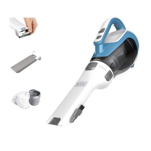 BLACK+DECKER dustbuster AdvancedClean Handheld Vacuum Cordless, Compact Home and Car Vacuum with Crevice Tool