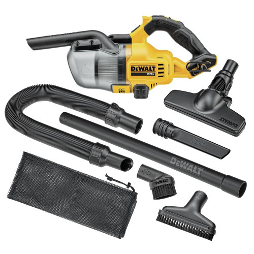 DEWALT 20V Handheld Vacuum Cordless, Car Vacuum with HEPA Filter, 6 Attachments and LED Light