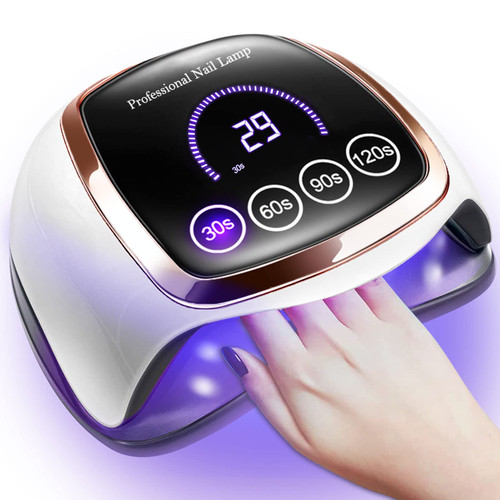 Nail Lamp, Upgrade 180W Nail Dryer for Gel Polish with LCD Display