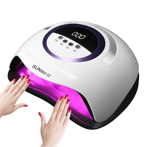 Nail Lamp with 72 Beads, 300W Nail Curing Lamps for Gel Polish