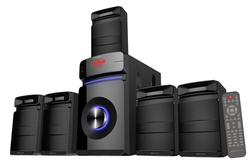 Rockville HTS45 800w 5.1 Channel Home Theater Audio System, Bluetooth Connectivity, USB/SD Playback for Home Entertainment