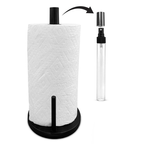 BLUJAYE 2 in 1 Paper Towel Holder with Spray Bottle