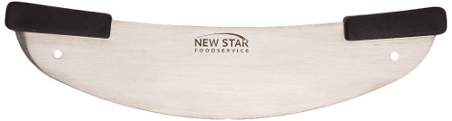New Star 50646 Commercial Grade Stainless Steel Rocker-Style Deluxe Pizza Knife