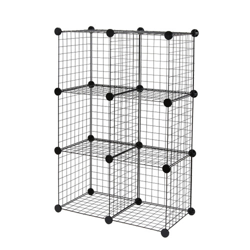 Stackable Storage Organizer, Metal Shelving Unit, No-Tool Assembly, 26"W