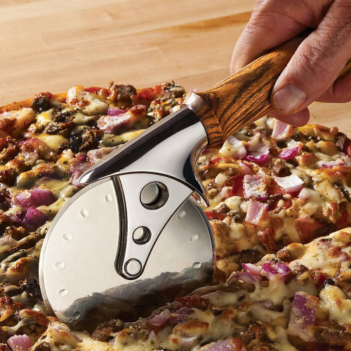 Pizza Cutter Turning Kit - 4” Diameter Stainless Steel Blade
