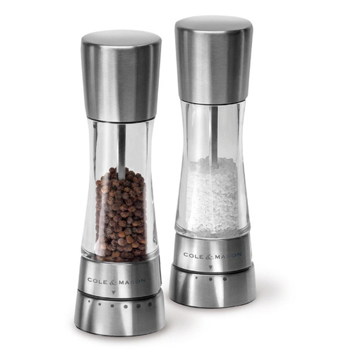 Cole & Mason Derwent Grinder Set - Precision Mechanisms and Sea Salt and Peppercorns