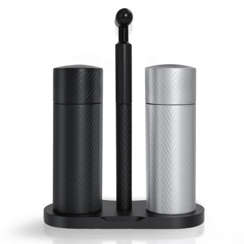 ARKNOAH Tabletop Manual Pepper and Salt Grinder 2-Pack Set
