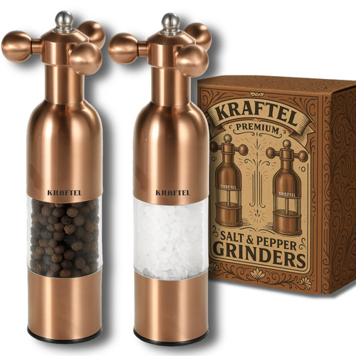 Premium 8" Salt and Pepper Grinder 2PK
