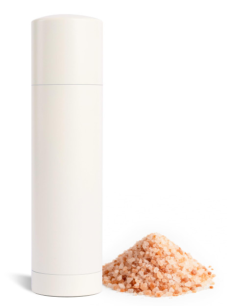 Manual Salt Grinder Refillable for Dry Salt – Salt and Pepper Grinder with Titanium Alloy Core