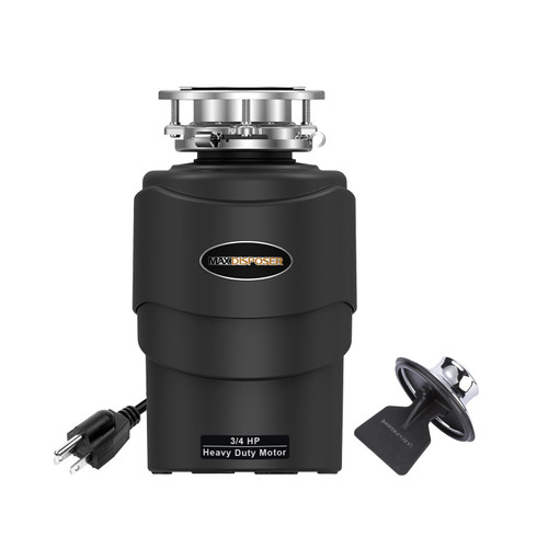 Garbage Disposal 3/4 HP Ultra Quiet powerful grinding Kitchen Food Waste Disposer with Power Cord Easy install
