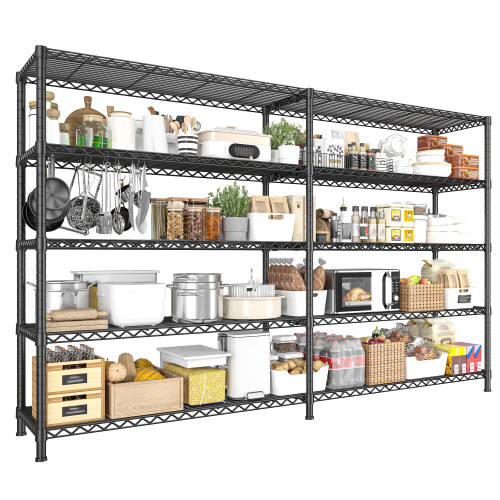S Storage Shelves 5-Tier Metal Shelving Wire Shelving Unit