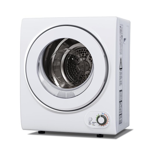 Clothes Dryer with Stainless Steel Drum and Exhaust Hose, Dryer Ideal for Apartments