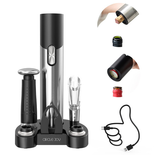 CIRCLE JOY Electric Wine Opener Set Automatic Wine Opener