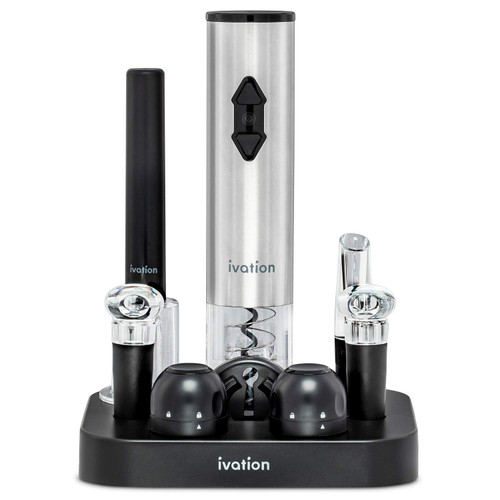 Ivation 9-Piece Wine Set | Electric Opener