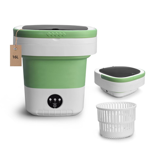 Portable Washing Machine, 16.5L Upgraded Washer with Spin Basket Laundry Machine
