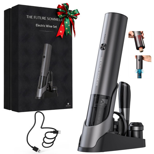 CIRCLE JOY Rechargeable Electric Wine Bottle Opener Set