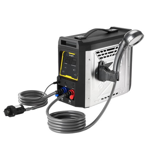 BougeRV Upgraded Portable Propane Water Heater, Hot Water Heater w/Built-in battery for Showering & Cleaning, Camping Water Heater w/Water Pump & Showerhead, Overheating Protection, Outdoor Use