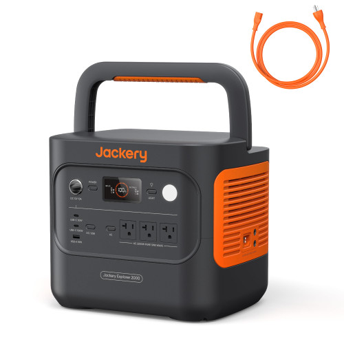 Jackery Explorer 2000 v2 Portable Power Station with AC Charging Cable, 2040Wh LFP Home Backup Battery, 2200W AC Output, Solar Generator for Emergencies, Power Outages, Camping(Solar Panel Optional)
