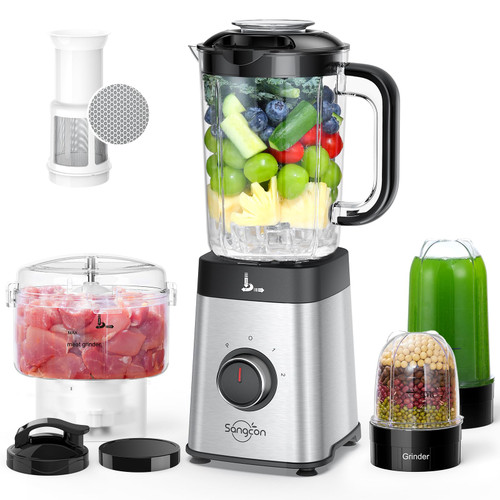 Sangcon Blenders and Food Processor Combo for Kitchen