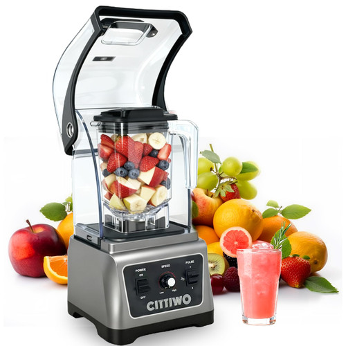 Cittiwo Commercial Blender Heavy Duty Restaurant with 64oz Jar