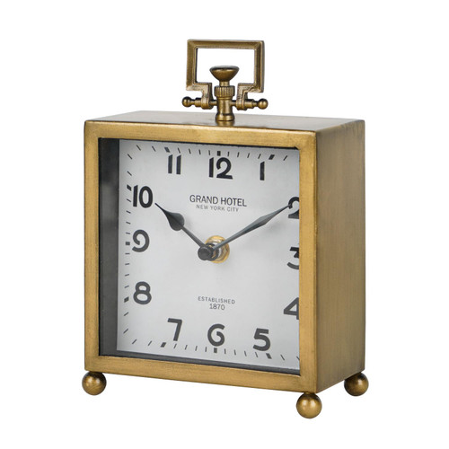 Silent Non-Ticking Classic Battery Operated Decorative Mantel Desk Shelf Clock for Living Room Decor