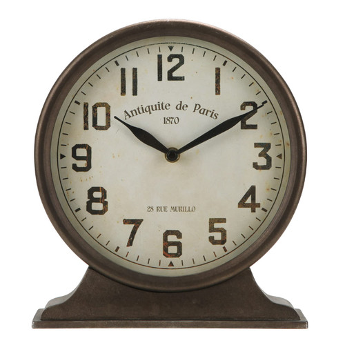 NIKKY HOME Antique Mantel Clock, Battery Operated Decorative Desk Table Clock for Home