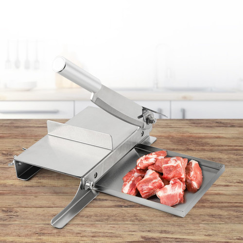 CGOLDENWALL Manual Ribs Meat Slicer Household Stainless Steel Small Bone Cutting Slicing Machine