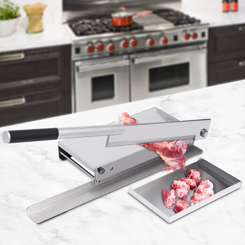 Manual Bone Meat Cutter, Stainless Steel Ribs, Manual Meat Bone Cutter