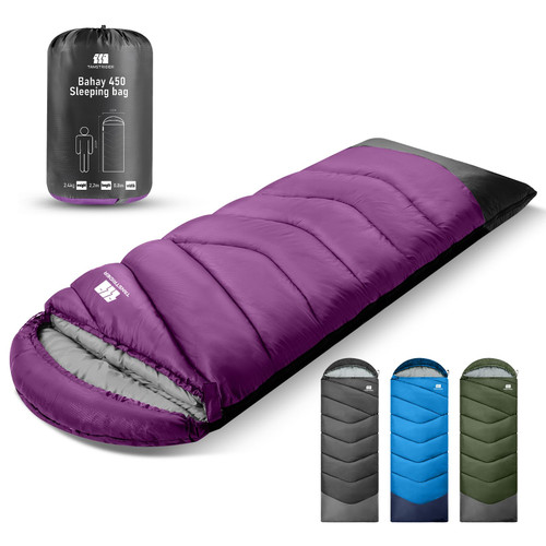 TANSTRIDER Sleeping Bags for Adults Cold Weather,3-4 Season 5lb Portable Sleeping Bag for Kids Girls Boys with Compression Sack,Camping Essentials Gear, Hiking,Travel,Backpacking,Outdoor & Indoor