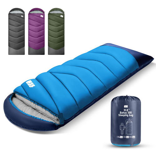 TANSTRIDER Sleeping Bags for Adults Cold Weather,3-4 Season 4lb Lightweight Sleeping Bag for Kids Girls Boys with Compression Sack,Camping Essentials Gear, Hiking,Travel,Backpacking,Outdoor & Indoor