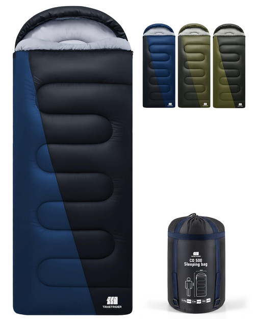 TANSTRIDER XXL Winter Sleeping Bags for Adults Cold Weather,Camping Sleeping Bag for Kids with Compression Sack,4 Season Camping Essentials Gear for Hiking,Traveling,Outdoor,Backpacking,Climbing
