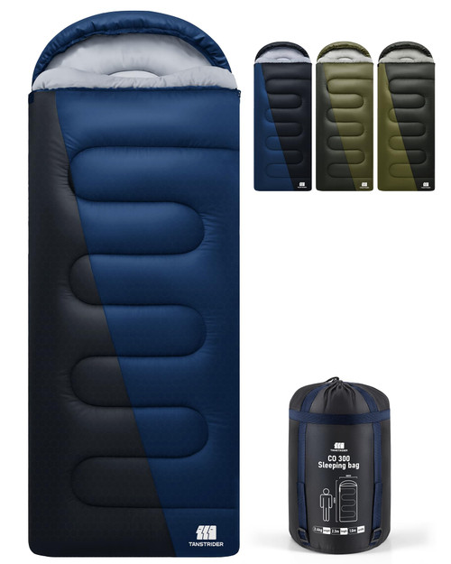 TANSTRIDER XXL Winter Sleeping Bags for Adults Cold Weather,Camping Sleeping Bag for Kids with Compression Sack,4 Season Camping Essentials Gear for Hiking,Traveling,Outdoor,Backpacking,Climbing