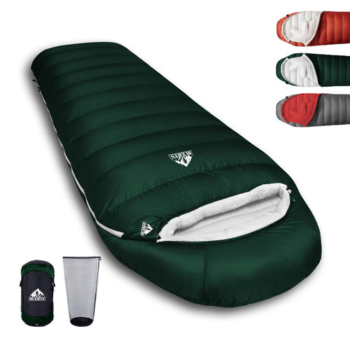 BUERTS Down Sleeping Bags for Adults, Premium 680FP Down Fill Backpacking Sleeping Bag for Cold Weather for Camping, Hiking and Traveling, Comes with Compression Sack.