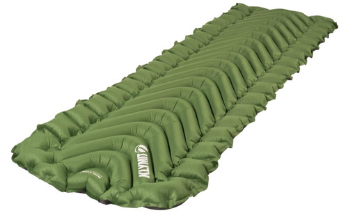 Klymit Static V Long Inflatable Sleeping Pad for Camping, Lightweight Hiking and Backpacking Air Bed For Tall Campers, 2.5 Inch Thick, Green