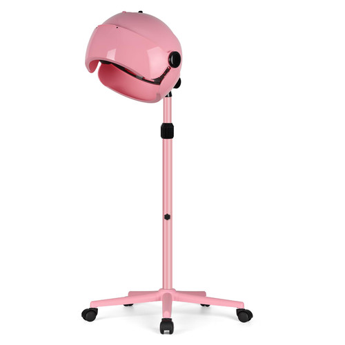 Hooded Hair Dryer Pink,Stand Hair Dryer Bonnet with 3 Temperature