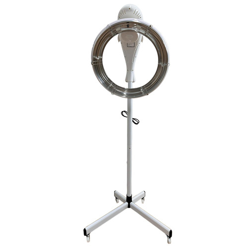 Standing Hair Dryer & Steamer with 360° Orbiting, Adjustable Height, and Floor