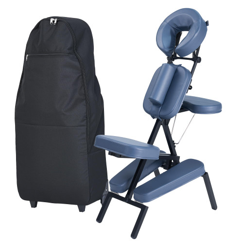 Professional Portable and Lightweight Tattoo/Massage Chair by Master Massage - Folding Aluminum Frame with Adjustable Features