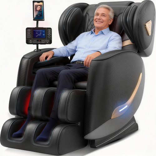 2026 Massage Chair Full Body, Zero Gravity Massage Chair Recliner - Upgraded 10-Point Roller, Heating, Airbags