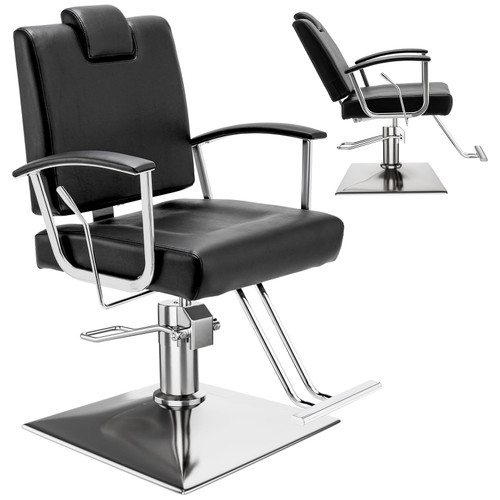 Reclining Chair with Headrest - Heavy Duty Hydraulic Pump Height