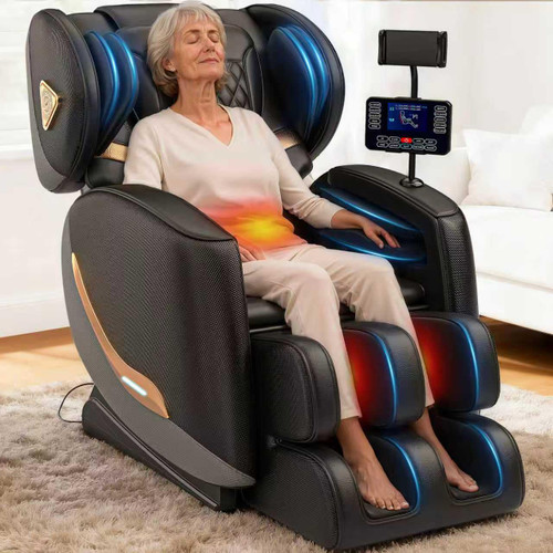 Upgraded Massage Chair Full Body, Zero Gravity Recliner with Heat, 10 Fix Points, Bluetooth, Touch Screen, Footrest