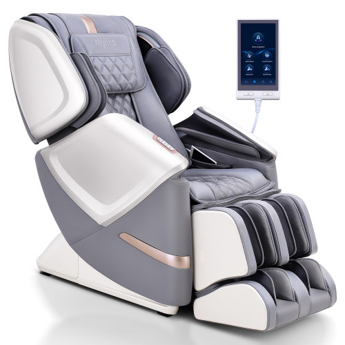 Dual Mechanism 4D+2D Massage Chair Full Body, Waist & Shawl Heating with Extended SL-Track, Foot & Calf Massager