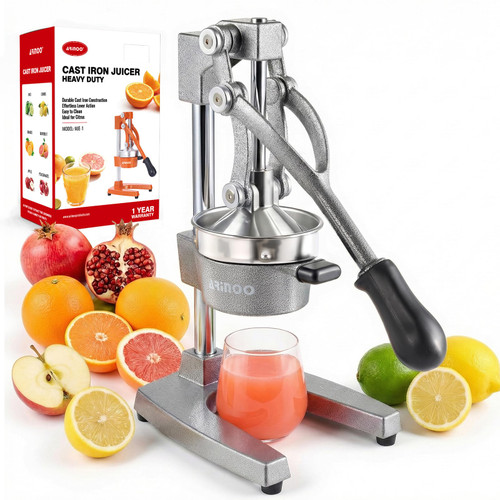Kitchen Cast Iron Citrus Juicer,Manual Hand Press Orange Juicer