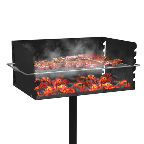 Park Grills, 384 Sq. In, Park Style Charcoal Grill