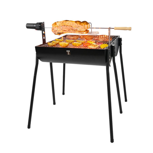 Portable Charcoal Grill with Thermometer