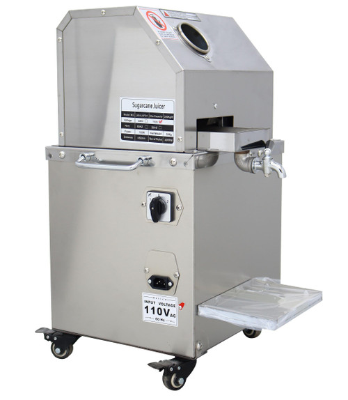 110V Desktop Electric Sugar Cane Juicer, 800W Suger Cane Squeezing Juicer