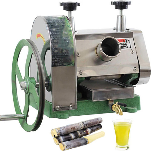 Commercial Manual Cane Juice Machine – 3-Roll Stainless Steel Juicer & Grinder