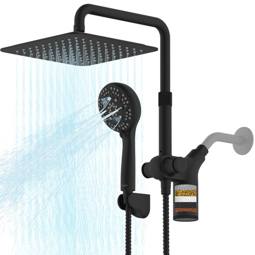 Shower Heads Combo, 10 inch Filtered Shower Head w