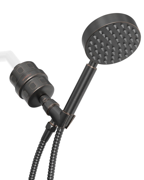 Solid Metal Shower Head Filter with Handheld Shower Head, 2.5
